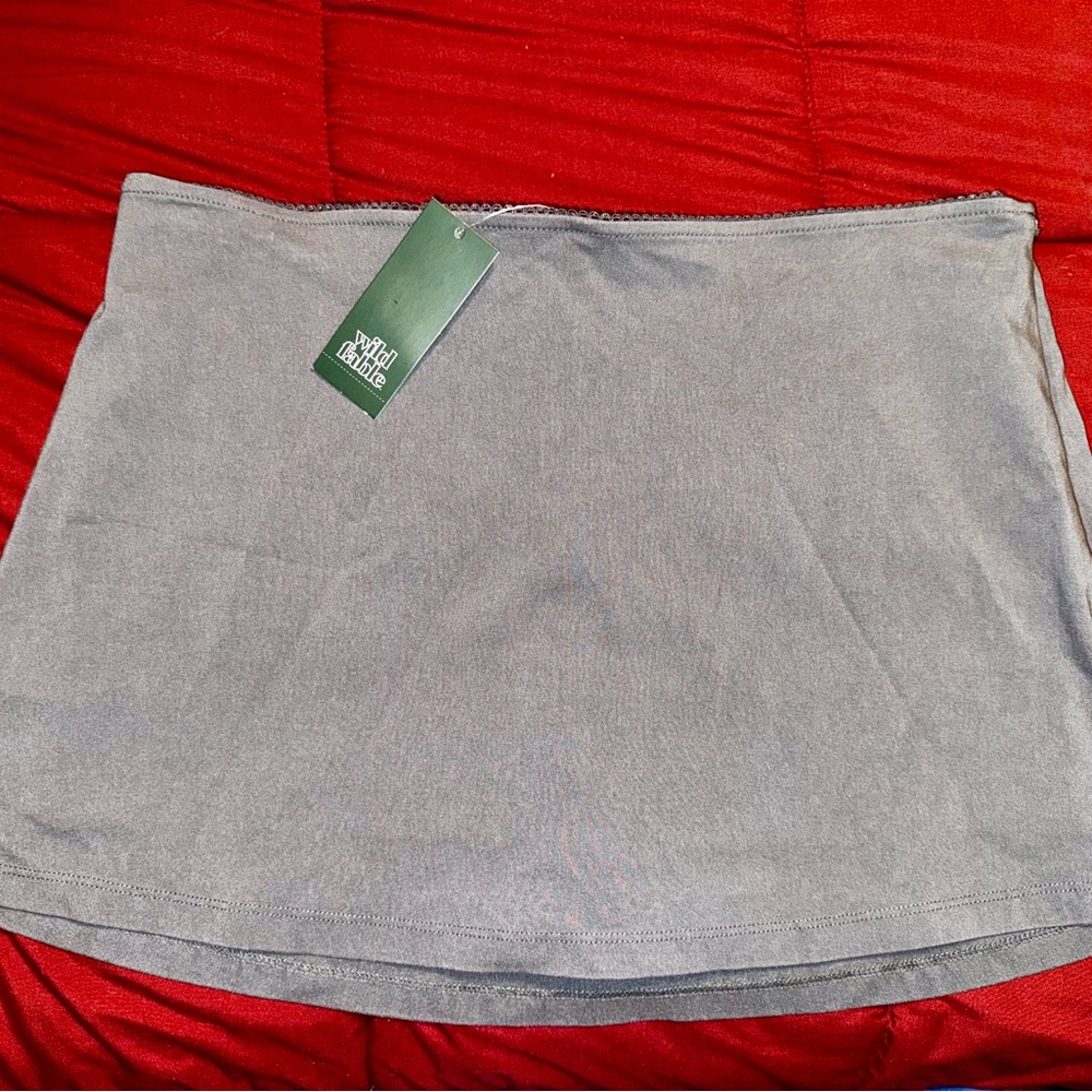 Wild Fable Gray Skort